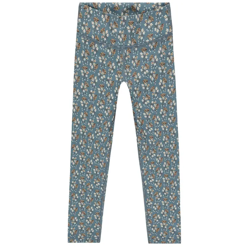 Basic Legging in Blue Floral by Rylee & Cru