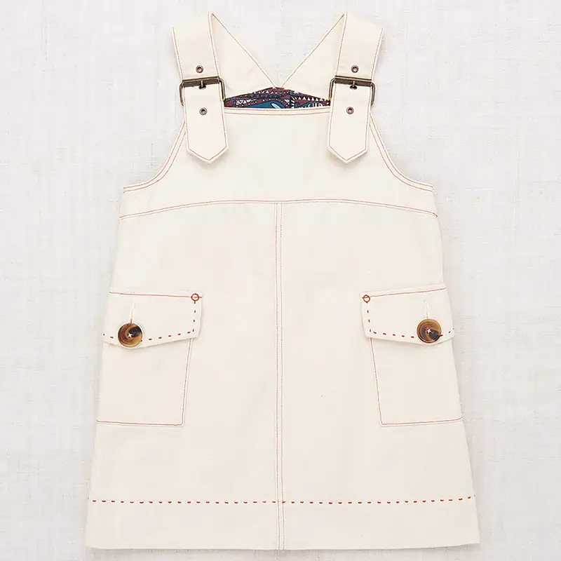 Buckle Jumper Dress in Gesso by Misha & Puff