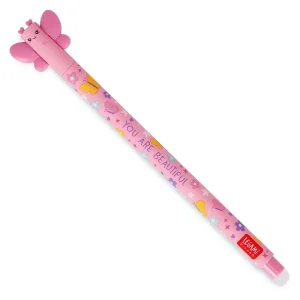 Butterfly Erasable Pen (Pink Ink) by Legami