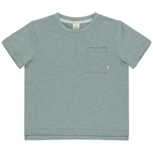 Cove Essential Pocket Tee in Heathered Ocean by Rylee & Cru