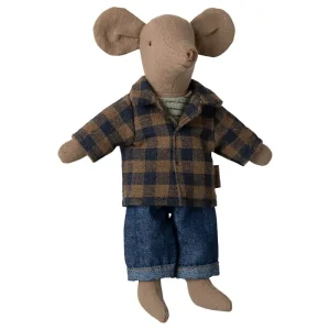 Dad Mouse in Light Brown by Maileg