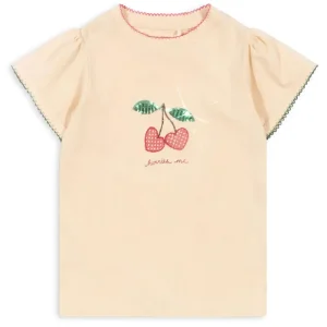 Famo Puff Tee in Ecru by Konges Slojd