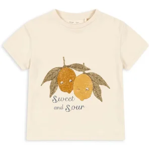 Famo Tee in Almond Milk by Konges Slojd