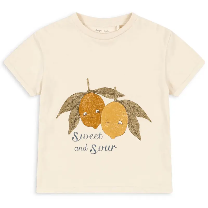 Famo Tee in Almond Milk by Konges Slojd