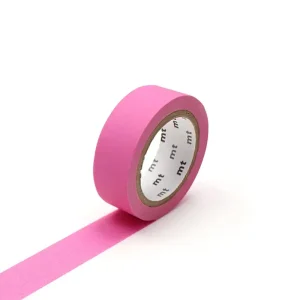 Matte Pink 15mm 1P Basic Washi Tape by MT Japan