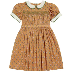 Orla Dress in Saffron Floral by Little Cotton Clothes