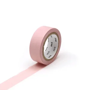 Pastel Scarlet 15mm 1P Basic Washi Tape by MT Japan