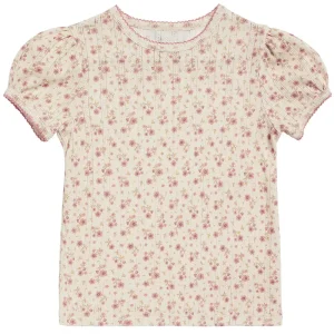 Pointelle Tee in Bronte Floral by Little Cotton Clothes