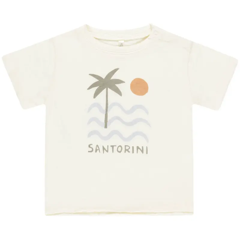 Raw Edge Tee in Santorini by Rylee & Cru
