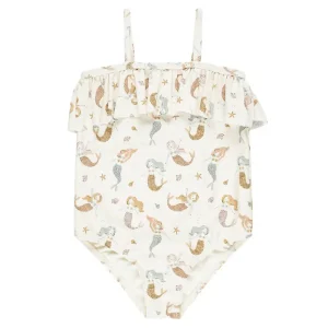 Ruffle Swimsuit in Mermaids by Rylee & Cru