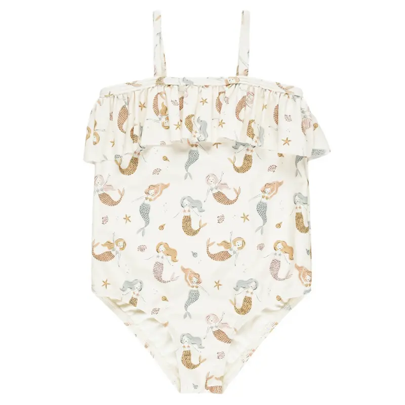 Ruffle Swimsuit in Mermaids by Rylee & Cru