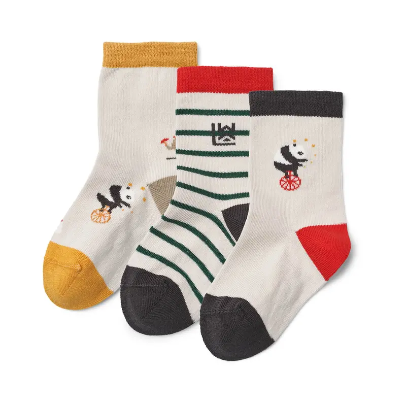 Silas Baby & Toddler Socks in Circus / Sandy Mix (3 Pack) by Liewood