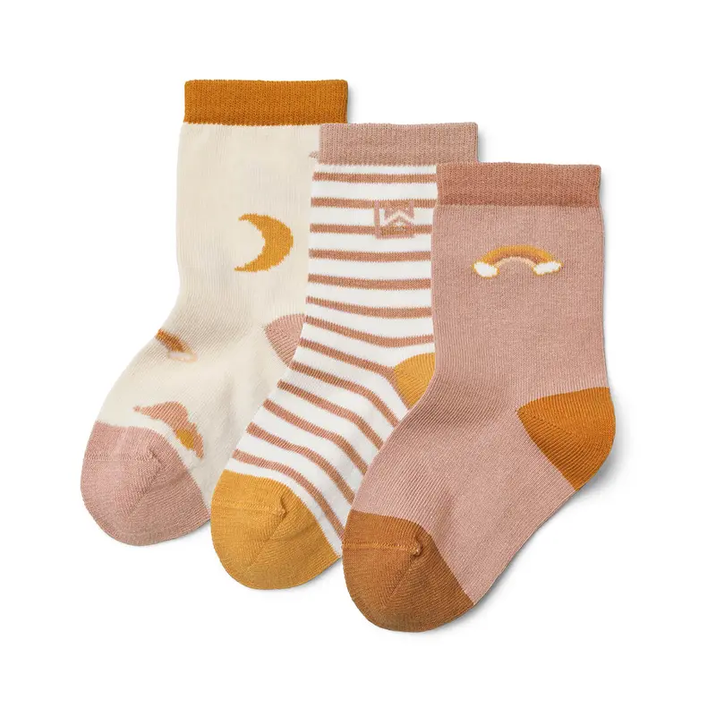 Silas Baby & Toddler Socks in Dream / Ecru Mix (3 Pack) by Liewood