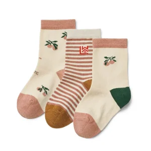 Silas Baby & Toddler Socks in Peach / Seashell Mix (3 Pack) by Liewood