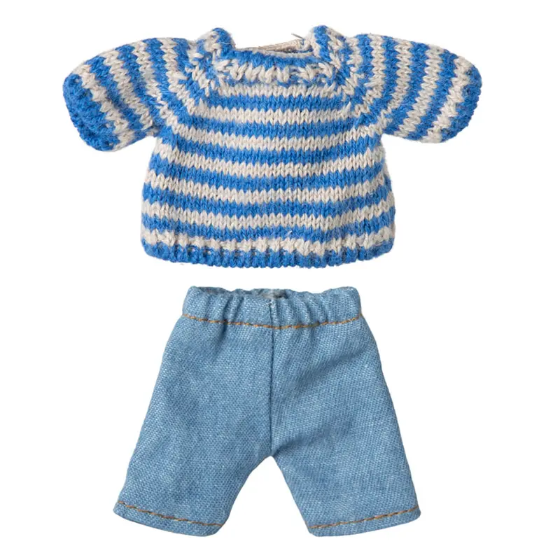 Striped Knitted Sweater And Pants for Big Brother Mouse by Maileg