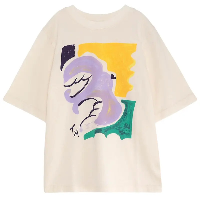 T-Shirt n05 in Ivory White by True Artist