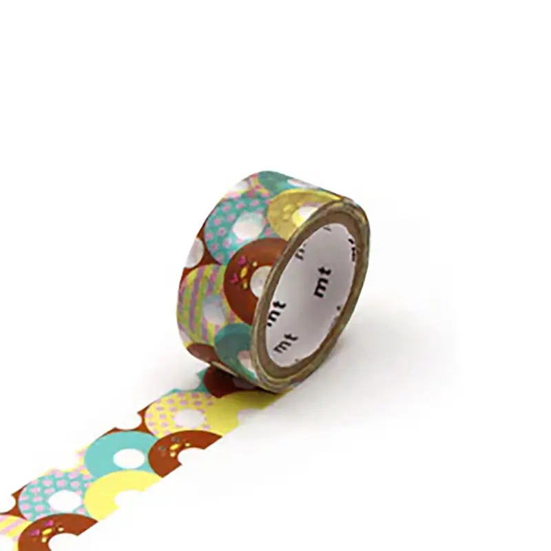 Young-Kun Colorful Circles 15mm Special Dagashi Washi Tape by MT Japan