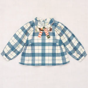 Zora Blouse in Prussian Blue Piazza by Misha & Puff