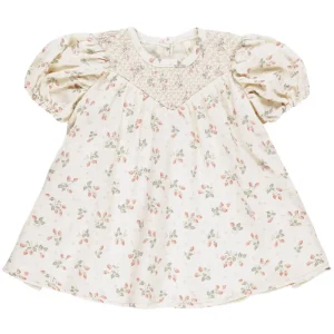 Carina Dress in Strawberries by Quincy Mae