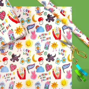 Doodles Gift Wrap by Eleanor Bowmer