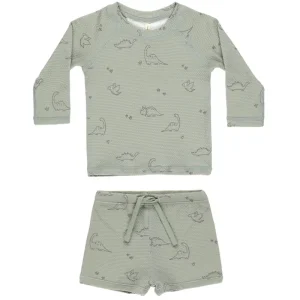 Finn Rashguard + Short Set in Dino by Quincy Mae