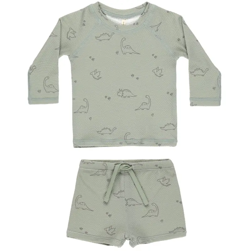 Finn Rashguard + Short Set in Dino by Quincy Mae