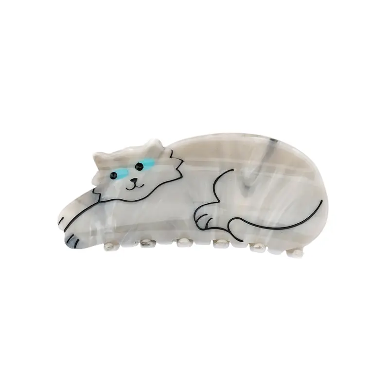 Grey Cat Hair Claw by Coucou Suzette