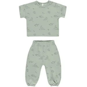 Jersey Tee + Pant Set in Dino by Quincy Mae