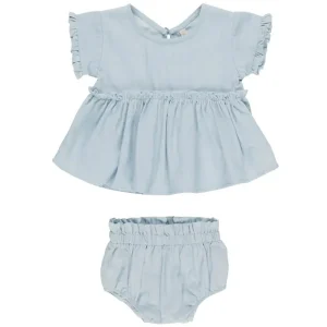 Juniper Set in Chambray by Quincy Mae
