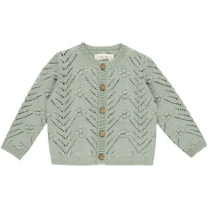 Knit Cardigan in Sage by Quincy Mae