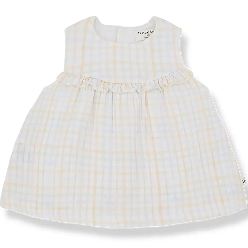 Laia Dress in Ecru by 1+ in the Family