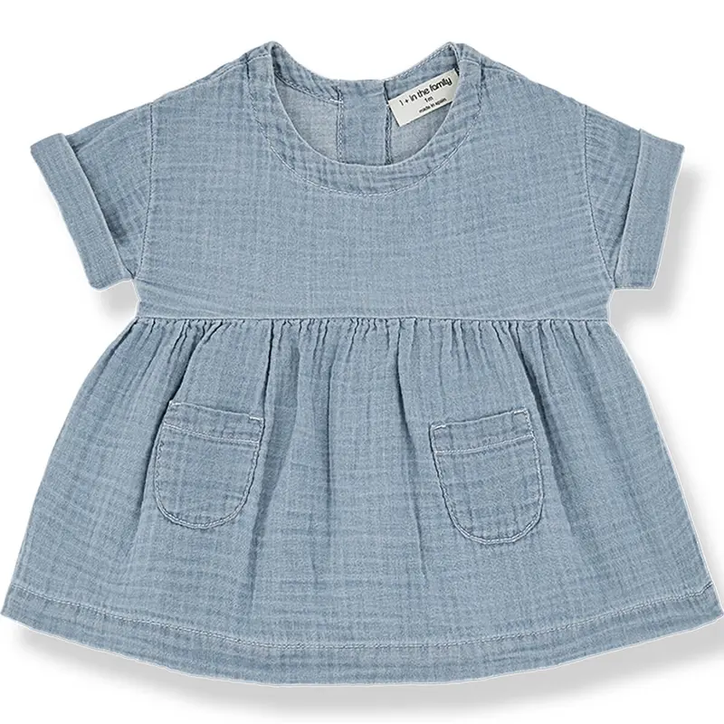 Lavinia Dress in Denim by 1+ in the Family