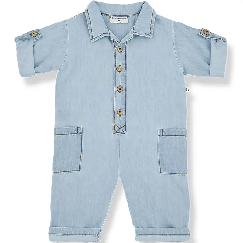 Massimo Overall in Denim by 1+ in the Family