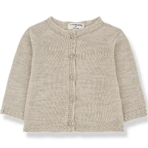 Musha Cardigan in Beige by 1+ in the Family - Last Ones In Stock - 3-6 Months