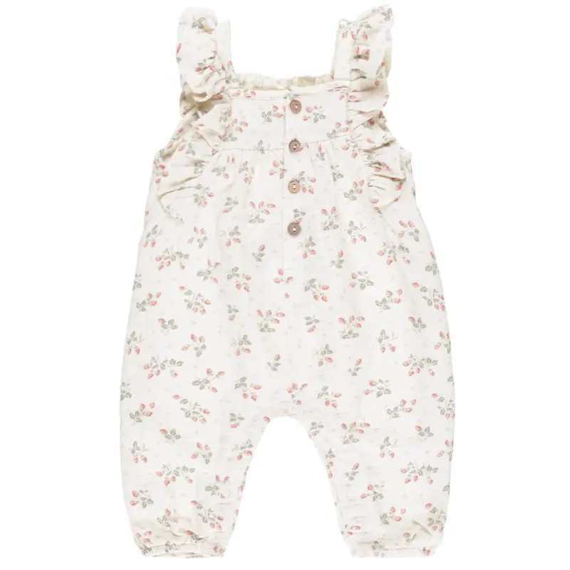 Nova Romper in Strawberries by Quincy Mae