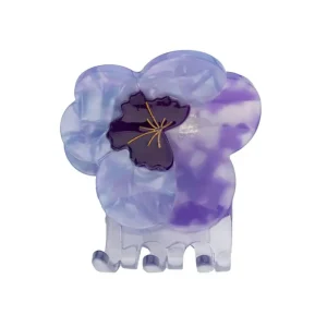 Purple Pansy Hair Claw by Coucou Suzette