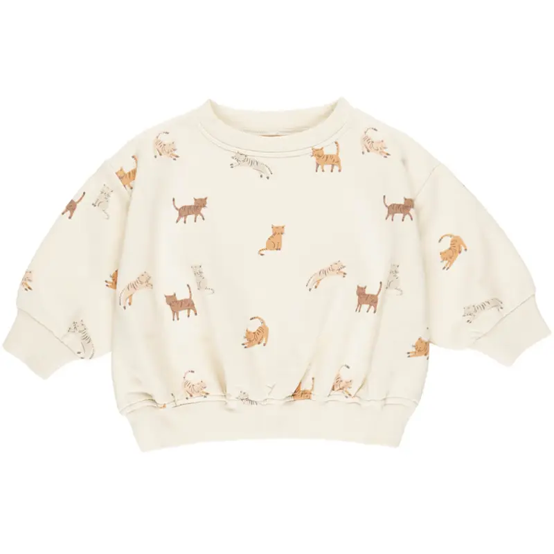 Relaxed Sweatshirt in Cats by Quincy Mae