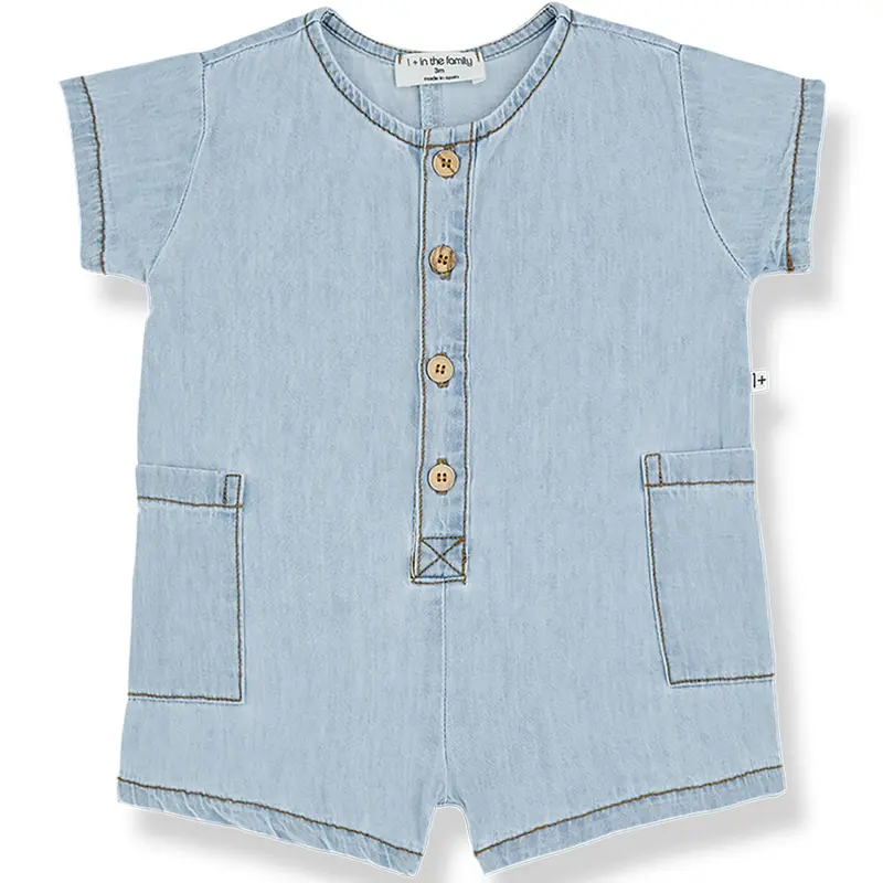Serena Overall in Denim by 1+ in the Family