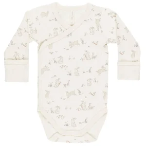 Side Snap Bodysuit in Bunnies by Quincy Mae - Last Ones In Stock - 0-6 Months