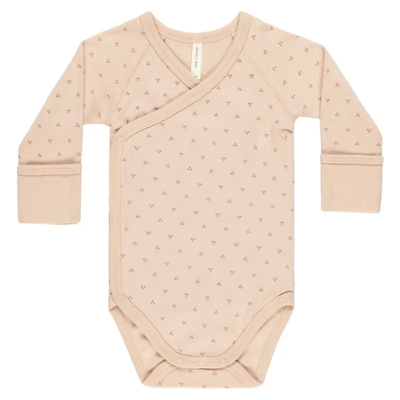 Side Snap Bodysuit in Dotty by Quincy Mae - Last Ones In Stock - 0-6 Months