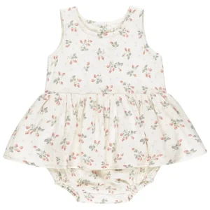 Skirted Tank Romper in Strawberries by Quincy Mae - Last Ones In Stock - 3-12 Months