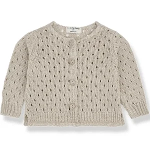 Telma Cardigan in Beige by 1+ in the Family - Last Ones In Stock - 3-12 Months