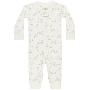 Zip Long Sleeve Sleeper in Bunnies by Quincy Mae