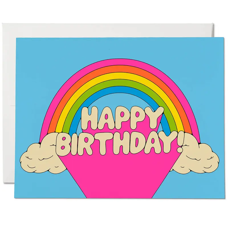 All Over Rainbows Greetings Card by Red Cap Cards