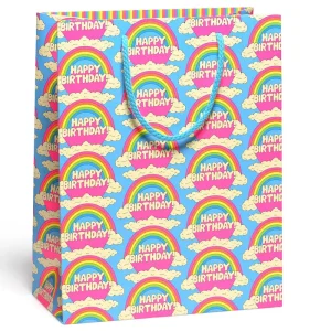 All Over Rainbows Large Gift Bag By Red Cap Cards