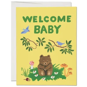 Bear Cub Baby Greetings Card by Red Cap Cards
