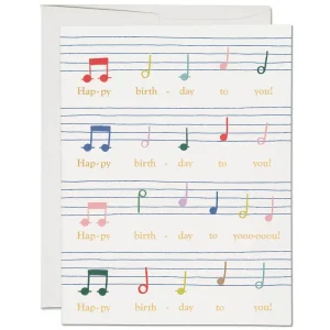 Birthday Song Greetings Card by Red Cap Cards