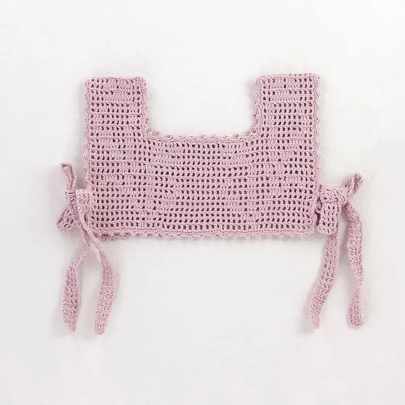 Botanical Crochet Pinny in Lilac by Iver & Isla