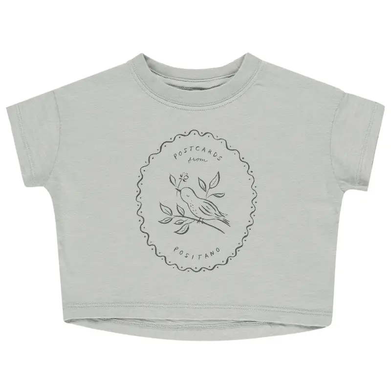 Boxy Tee in Bird by Rylee & Cru