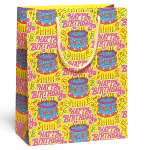 Cake and Confetti Large Gift Bag By Red Cap Cards